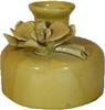 Yellow Mini Vase with Decorative Flower