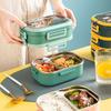 Stainless Steel Lunch Box Multi-layer with Tableware Food Grade Lunch Box 304 Portable Portable Portable Box Japanese Lunch Box