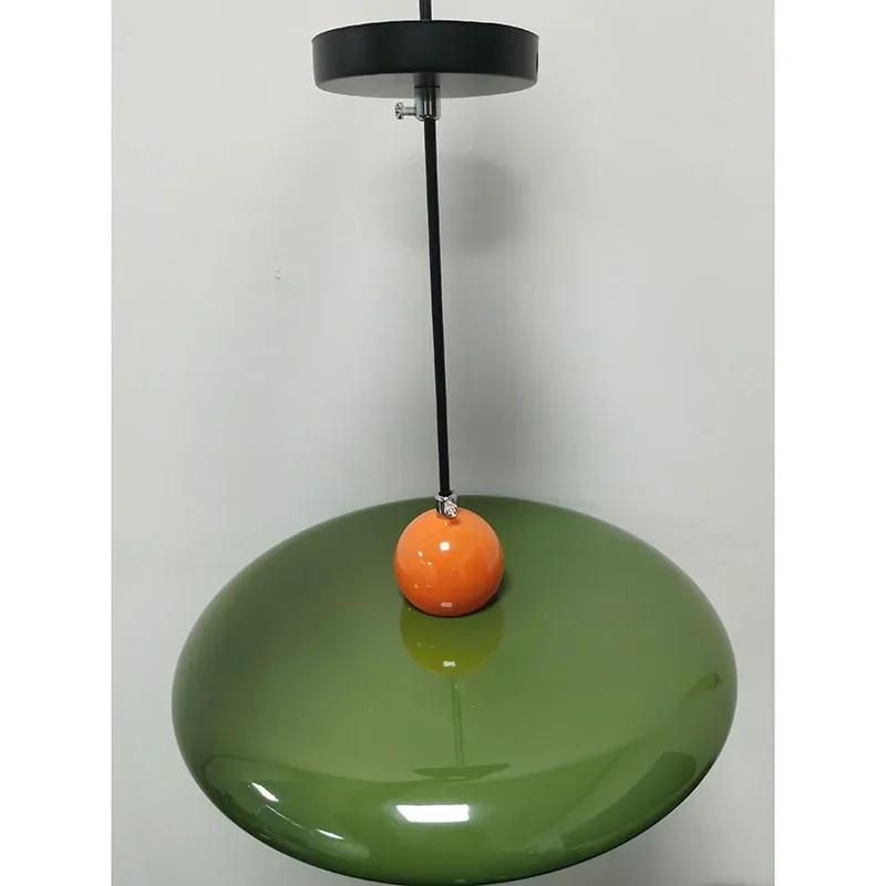 

French Flying Saucer Chandelier Minimalist Internet Celebrity High-end Table Lamp Dining Room Chandelier Cream Style Chandelier No light&20CM