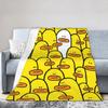 Cute Cartoon Duck  Blanket  Super Soft Fashion Plush Throw Blanket For Children Couch Bed Flannel Bedspread Bed Cover