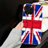 Custodia Bandiera Union Jack Inghilterra UK per iPhone 17 Air 16 16E 15 14 11 Pro Max Cover Morbida per Telefono 12 13 Mini 7 SE 2020 8 Silicone Nero