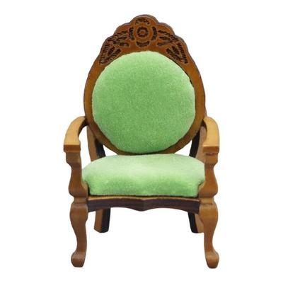 Miniature Dollhouses Display Armchair Chair Model 1/12 Scale, Realistic Zakka Vintage Chair Dollhouses Miniature