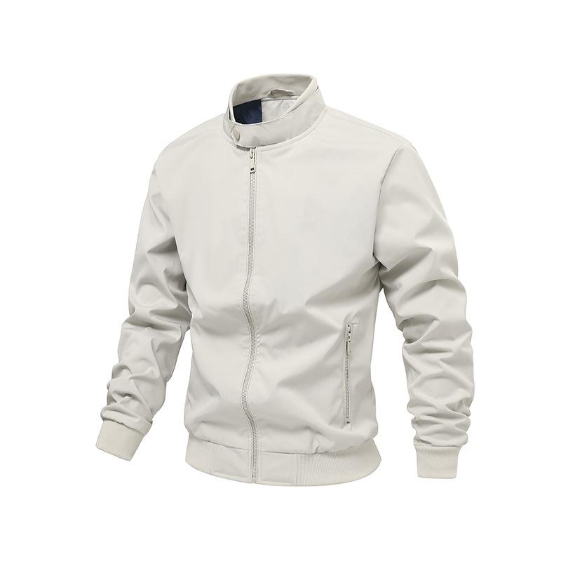 Autumn Standing Collar Men's Jacket Casual Jacket Fashionable Slimming American Men's Top Jacket