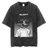 Streetwear Oversize Acid T Shirt For Men Women Thriller Comic Graphics T-Shirt Summer Washed Old FuJiang Anime Top Tees