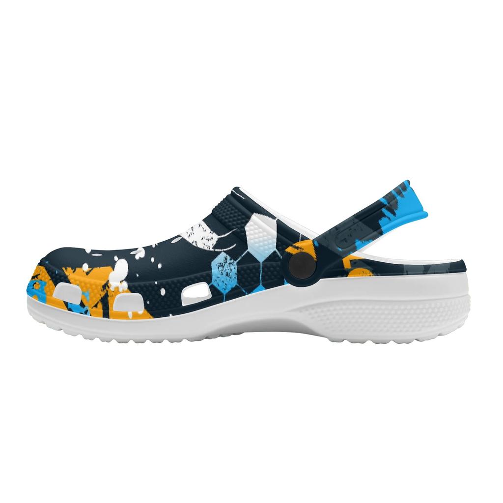 Unisex Lightweight Printed EVA Clogs Breathable Garden Shoes Slip On Beach Pool Home Bathroom Casual Sandals Home Outdoor Use