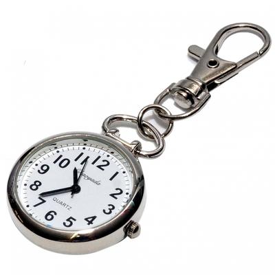 Prendre Nurse Watch Pocket Watch Keychain Nasukan Simple Backpack Bag Pocket School Bag (Silver X Black) PR-NASUKA-WATCH-SV