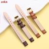 10mm 12mm 14mm 16mm Fashion Lizard Texture Leather Watch Straps for Women Man Soft Material Wristwatch Band Pin Buckle Watchband