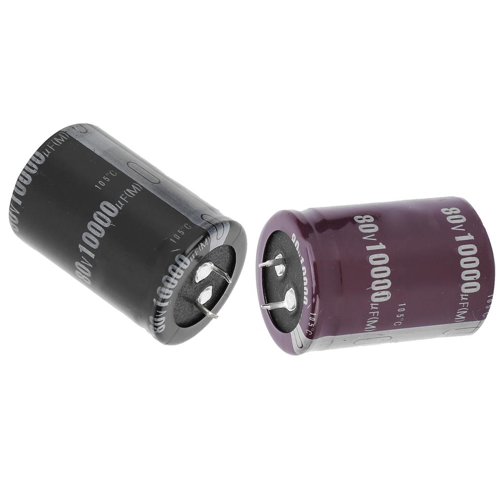2Pcs Aluminium Electrolytic Capacitor 10000microfarad 60V 105 celsius  for Amplifier Sound Equipment LED Light