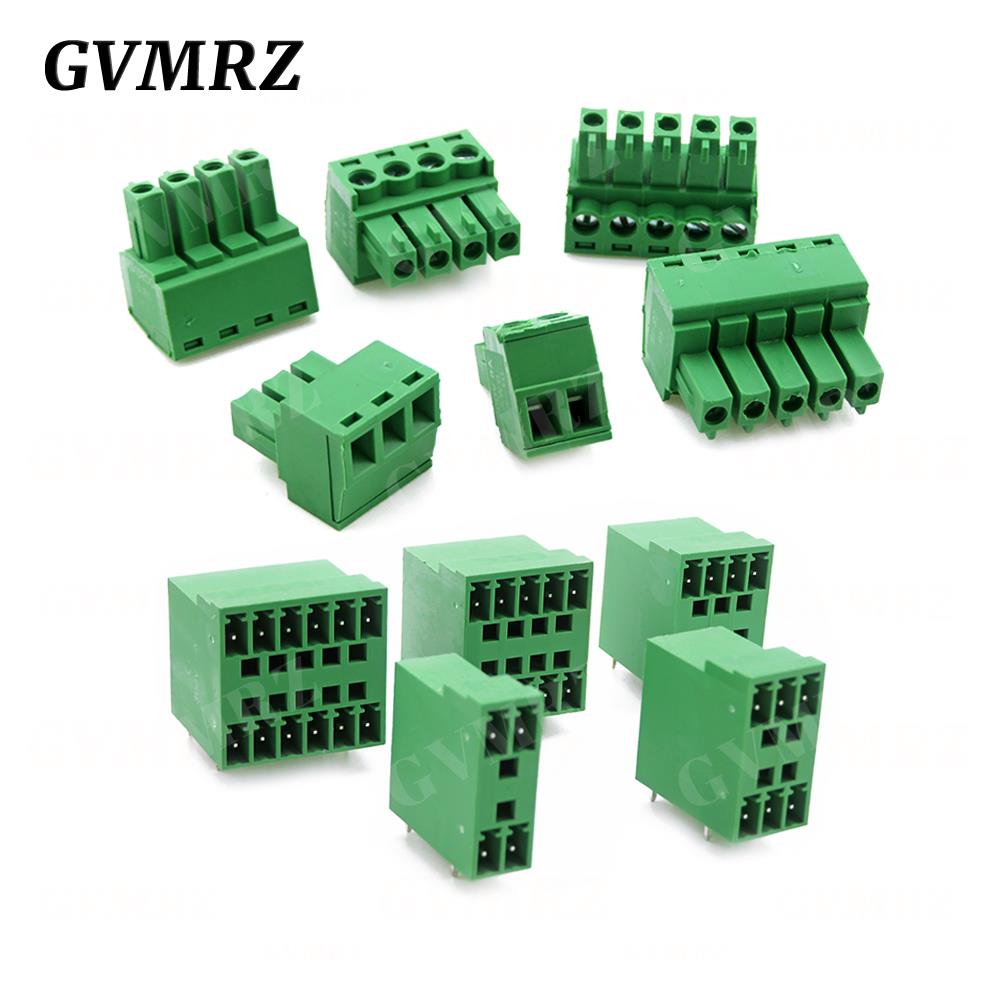 5PCS 15EDG KF15EDGRH 2x2 ~ 12PIN 3.81mm Double Layer Double row pluggable terminal block PCB welding plate Plug Pin Socket