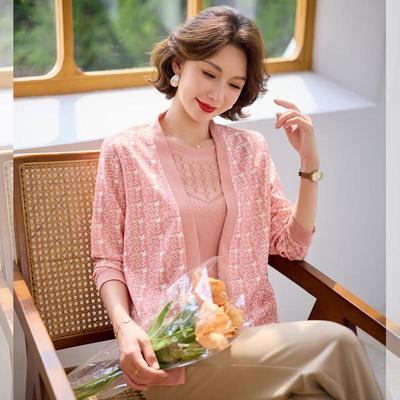 Bao Lian Duo Women's Rhinestone Cardigan Set