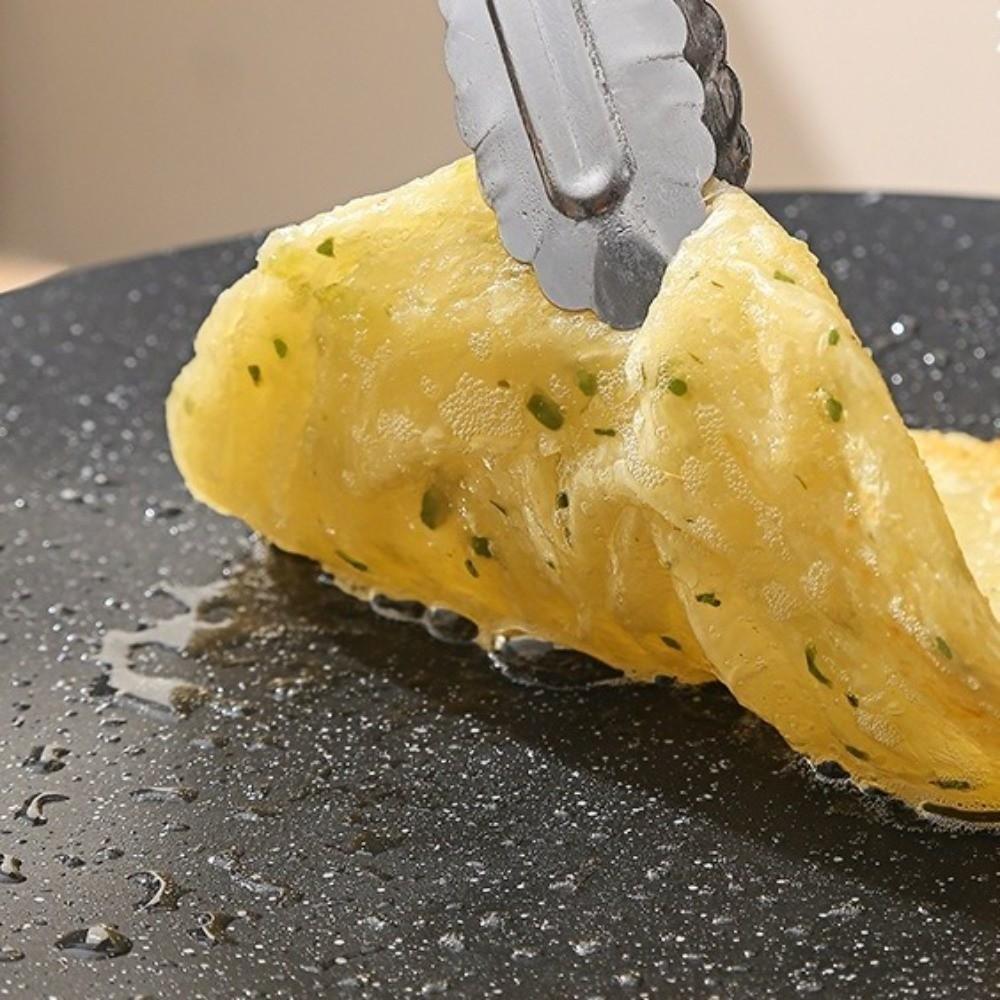 Heat-resistant Holder Smokeless Griddle Pan Round Shape Barbecue Plate Teppanyaki Pan  Home Picnic