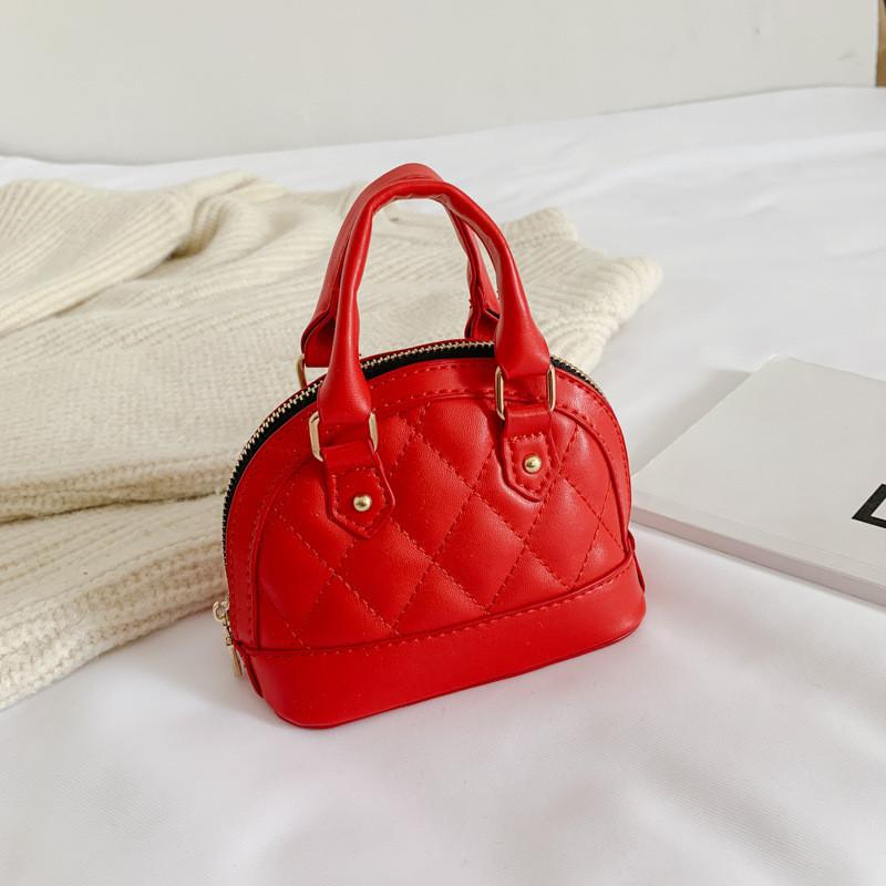 Adorable Mini Shell Bag For Kids Stylish Korean Design With Soft Pu Leather Material