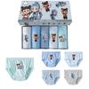 Boys' Cartoon Dinosaur Cotton Underwear, 5-Pack - Breathable, Comfortable, Skin-Friendly