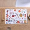Table Mat Plastic Heat Mat Printed Placemat Bowl Mat Pot Mat Rectangular Western Food Heat Mat
