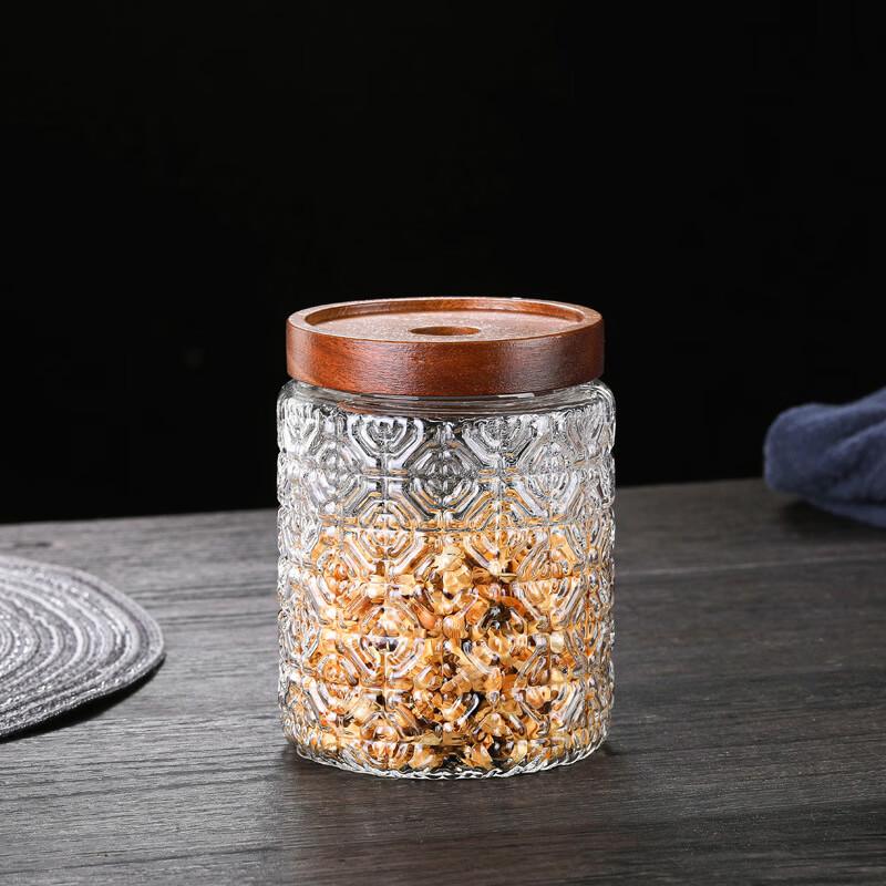 

Набор стеклянных банок для хранения продуктов UOSU с тиснением