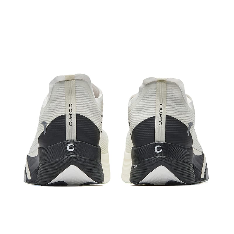 Anta C10 Pro Slip Resistant And Breathable Low top Running Shoes Men's White Gray Black 112445574-1