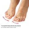 Two-Hole Silicone Orthotic Toe Separator for Big Toe Alignment