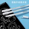 3/5Pcs White Gel Pen 0.8mm Highlight Marker Pen Black Cardboard Manga Painting Pen Art Sketch Drawing Stationery
