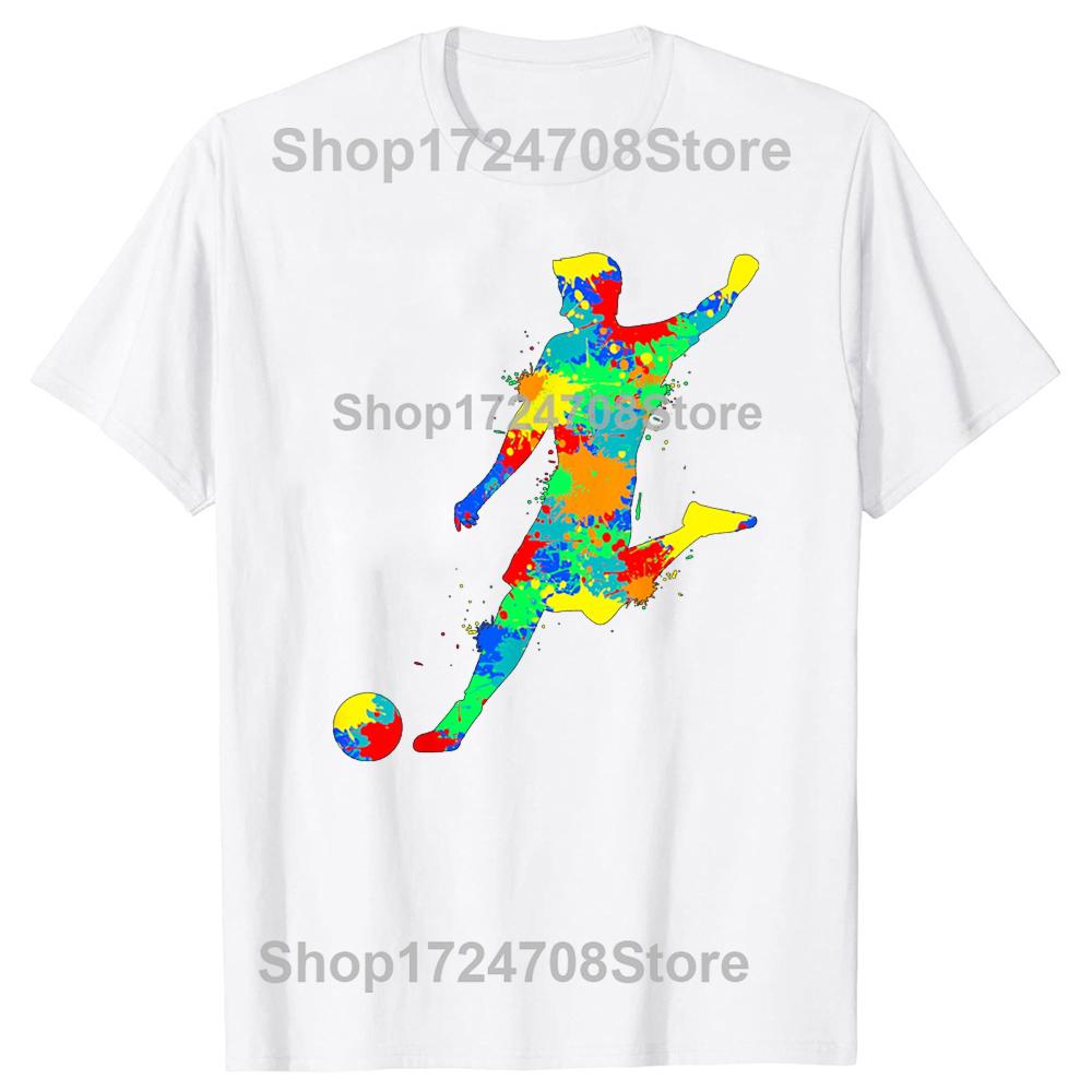 Funny Birthday Gift Soccer Player Graphic Tshirts Tshirt Unisex Womens Fashion Casual Oversized 100 Cotton T Shirt