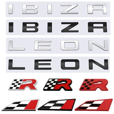 Hbzh3 Accessori Auto Griglia Metallica Emblema Adesivo Badge Corpo Baule Posteriore Per IBIZA Leon R Cupra Exeo Mii Tarraco Toledo Altea