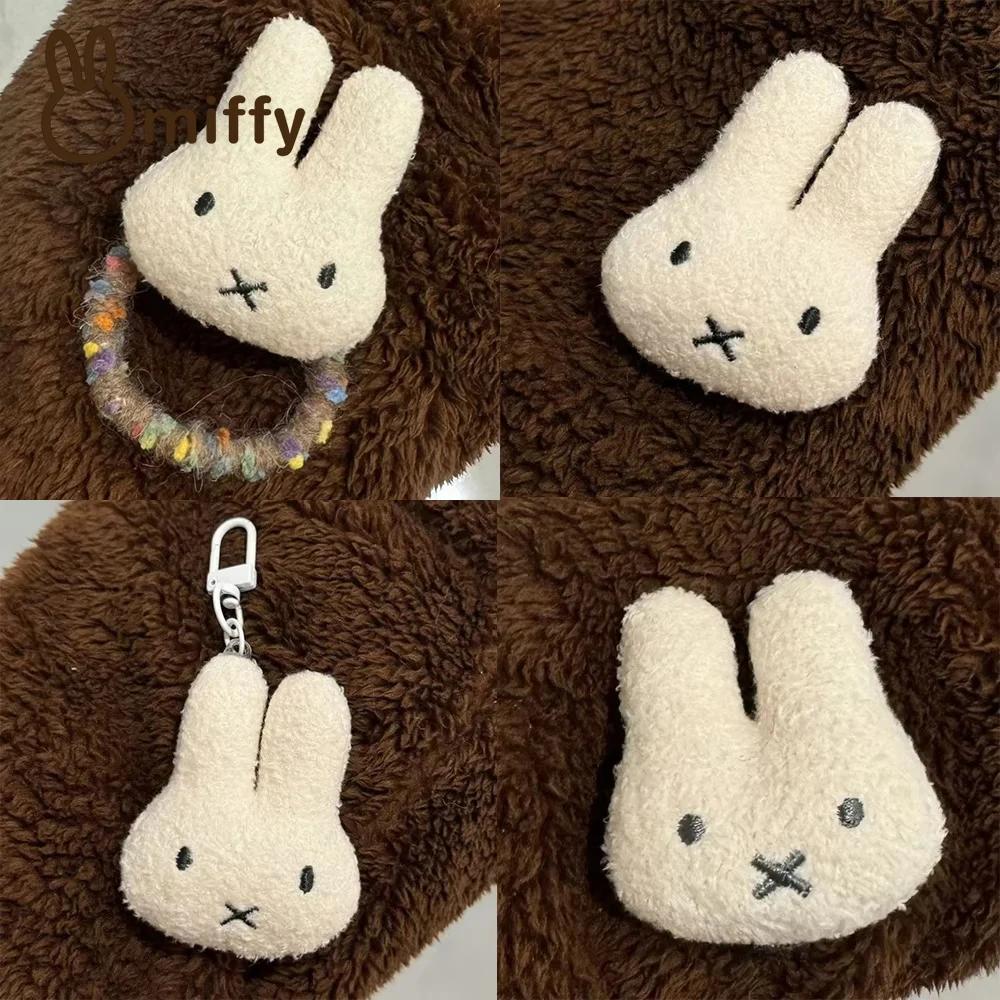 Miffy Kawaii Hair Tie Hairpin Brooch Bangs Clip Cute Cartoon Hair Rope Pendant Sweet Girl Birthday Christmas Gift