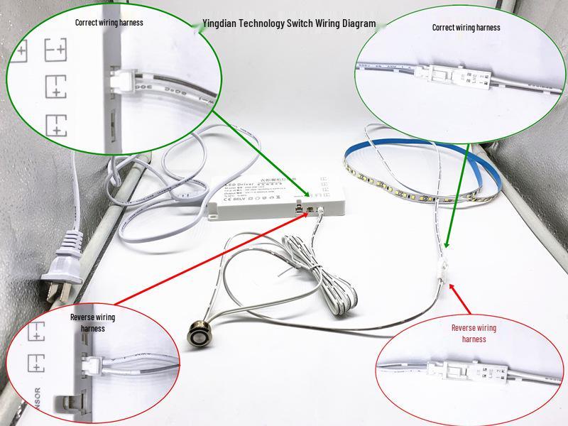 LED Desk Lamp with Touch Dimming Sensor for Wardrobes and Cabinets