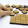 1/4Pcs 1:12 Dollhouse Flooring Simulation Outdoor Floor Bricks Miniature Modular Anti Corrosion Floor Mini Model Furniture Decor