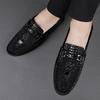 New Men Loafers Genuine Leather Moccasins Lightweight Breathable Driving Shoes Male Classical Office Footwear Men Shoes Loafers