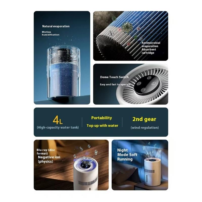 Desktop Air Purifiers Filter Portable Air Cleaner Odor Remover Air Freshener for Bedroom Office Small Air Purifiers