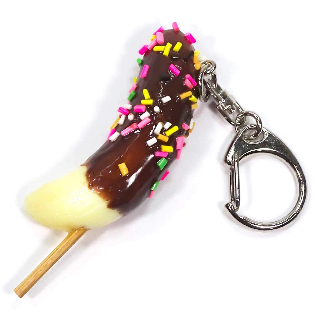 

Food sample keychain Chocolate banana that looks like you could eat it 285K -