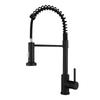 Brushed Gold Kitchen Sink Faucet One Handle Spring Hot and Cold Water Tap Deck Mounted Bathroom Kitchen Crane