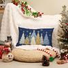Xmas Trees Pattern Cushion Cover Home Textile Cushion Pillowcase  New Year Gifts