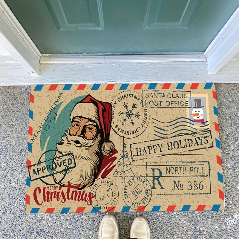 

Christmas Welcome Carpet Indoor And Outdoor Wear-Resistant Doormat Living Room And Bedroom Decorative Floor Mat 40x60cm 16x24inch