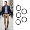 20 Pcs Black Round Carabiner Spring Snap Clips Round Keychain Buckle Carabiners Rings  Keychain Use