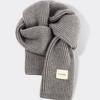 Solid Color Thicken Knitted Versatile Scarf for Women Winter Soft Comfortable Korean Version Warm Shawl for Women Female Outdoor