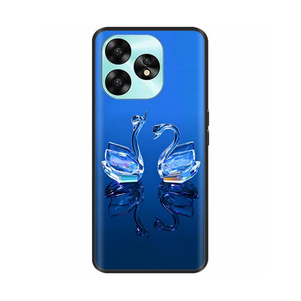 Für Umidigi A15 A15C Hülle Niedliche Blume Maus Stoßfest Silikon Weiche Rückseite für Umidigi A15C NFC A 15 Handy Schutz Hüllen