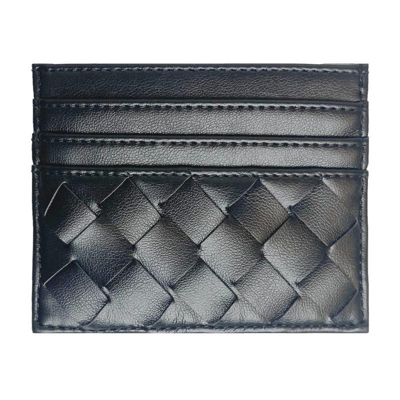Premium Sheepskin Woven Card Bag RFID Card Cover Women's Brand Multi-card Position Genuine Leather Card Bag OEM Generation