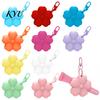 Handbag Hanging Keychain Silicone Flower Lipstick Holder Keychain, Portable Lip Balm Carrier for Pendant Backpack Handbag, Travel Gloss Women