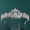 Strass Kristall Krone Tiaras Braut Haarschmuck Hochzeit Haarschmuck Frauen Braut Prinzessin Krone Königin Party Stirnband