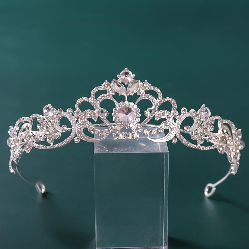 Strass Kristall Krone Tiaras Braut Haarschmuck Hochzeit Haarschmuck Frauen Braut Prinzessin Krone Königin Party Stirnband