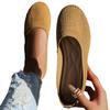 Fashion Women Flat Shoes Solid Color Knitted Office Shoes Casual Breathable Ballet Soft Mesh Mules Shoes Women Loafers Zapatos De Mujer