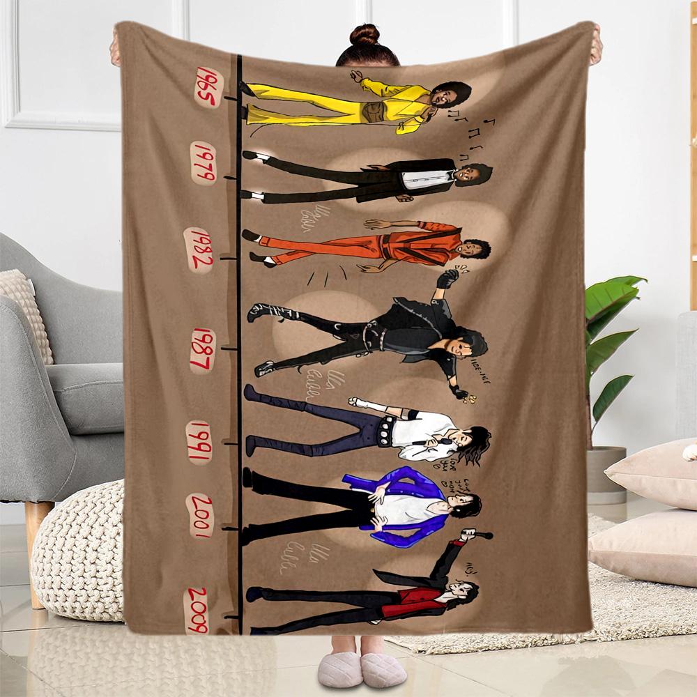 Michael Jackson 90 Blanket Comfortable Suitable for Chair Seaside Picnics Four Seasons Universal Modern Best Holiday Gift for Friends Family