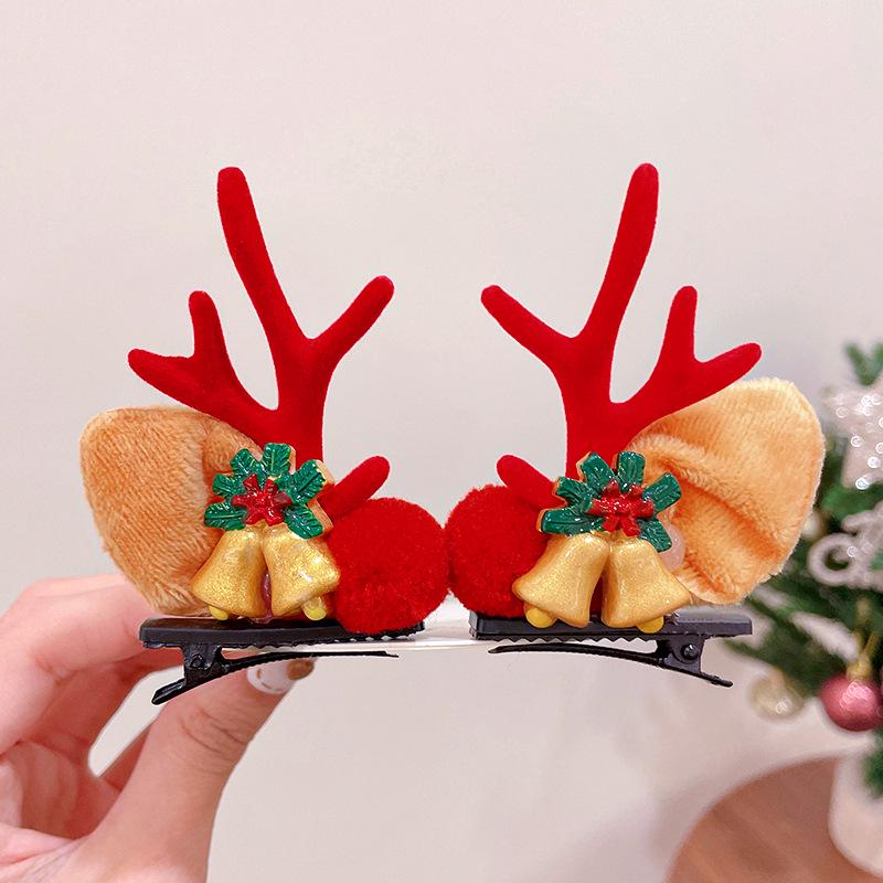 

Red Antler Christmas Headband for Girls - Holiday Performance Hair Clip and Baby Accessory