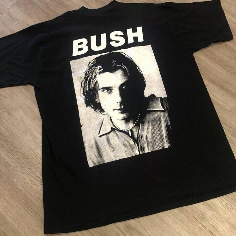 Sale 1990 Bush Concert Promo T Shirt Band Front Side