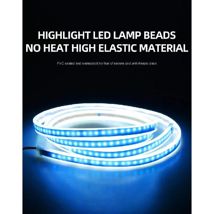 LED-Motorhaubenbeleuchtung mit Start-Scan-Funktion, Tagfahrlicht, automatischer Umrüstung der Frontscheinwerfer, dekorativer Ambientebeleuchtung für die Motorhaube (12 V)