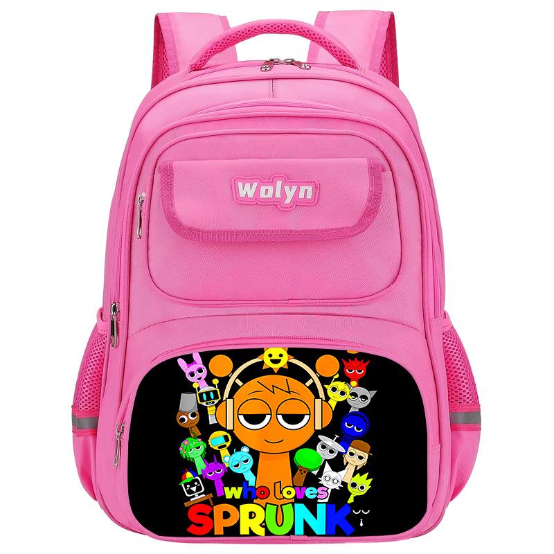 Caja de Ritmos Sprunki Juego Anime Mochila Estudiante Bolsa Escolar Bolsa Multifuncional