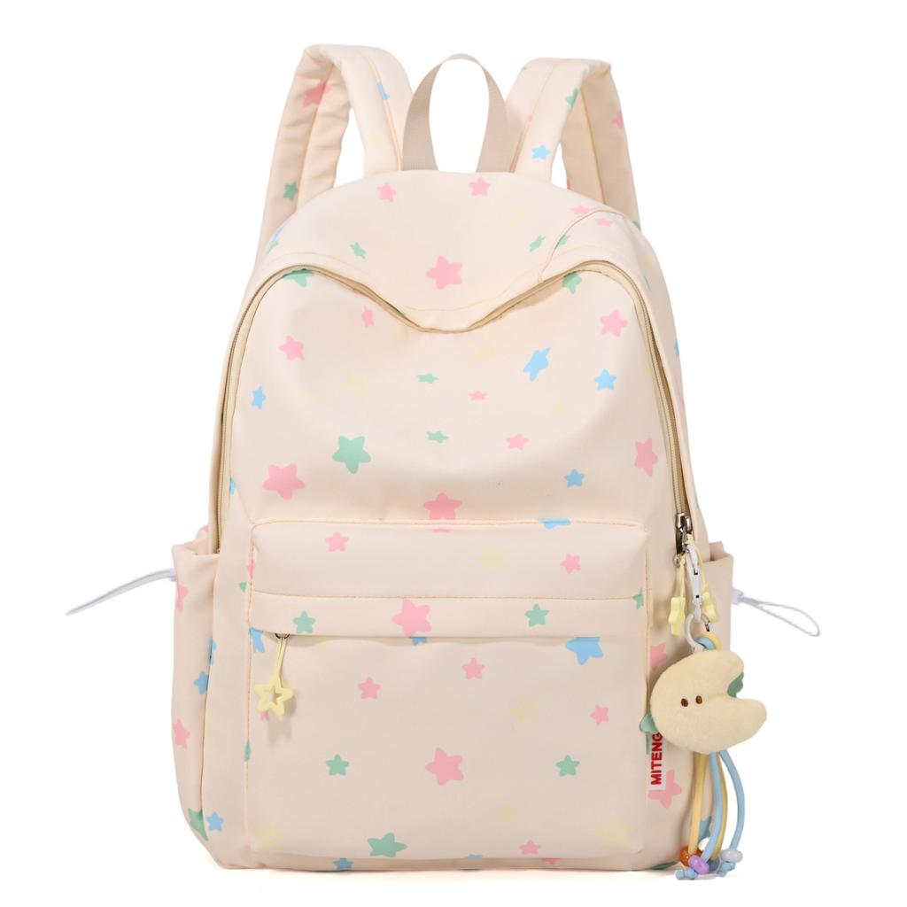 Schoolbag New Japanese Star Printed Backpack Women's Casual Versatile Student School Bag Girls Lightweight Travel Backpack