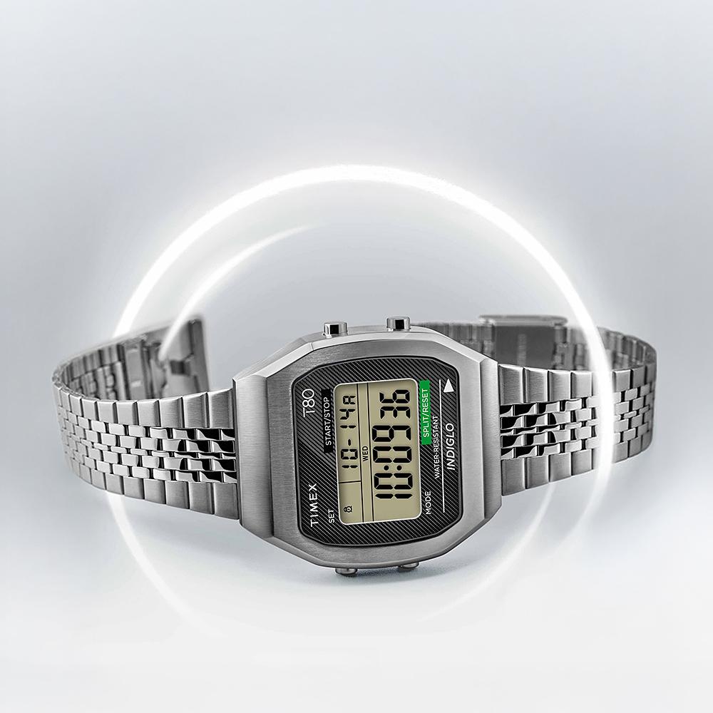 [Timex] T80 Retro Digital Electronic Wristwatch 36mm TW2V74200