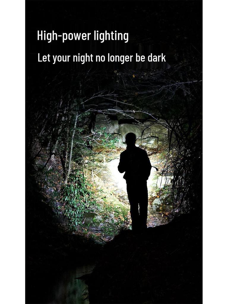 Rechargeable Waterproof LED Headlamp for Night Fishing, Cycling, and Mining with Long Battery Life