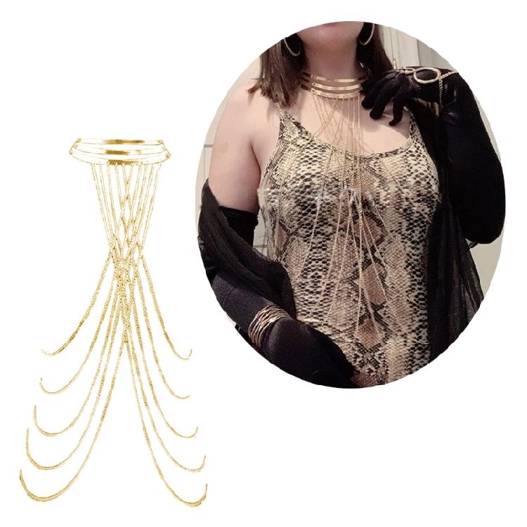 Elegant Multilayer Body Necklace For Women Perfect For Pageants Proms Party Wedding Photo Props Tassels Chain